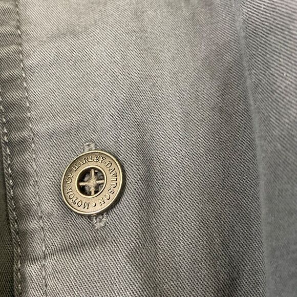 Harley Davidson Motorcycles Button Down collar Shirt Men's L embroidered Logo - Picture 10 of 11